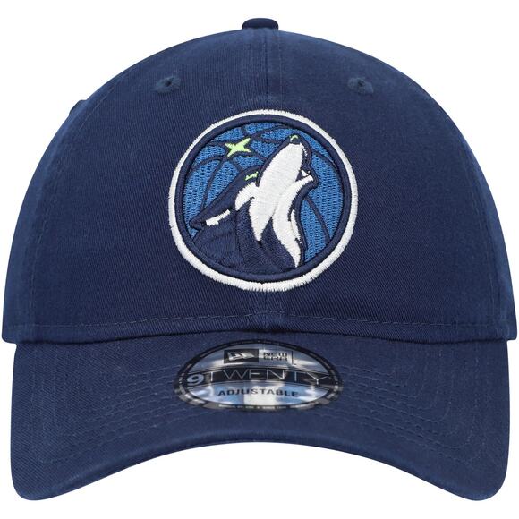 NWT New Era NBA 9TWENTY Timberwolves Navy Adjustable Hat, Unisex One Size - Picture 2 of 6